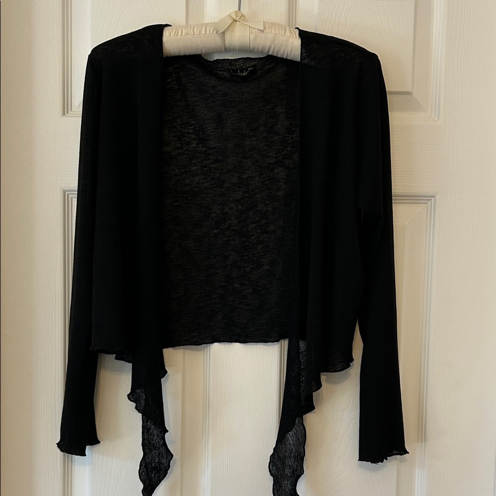 Elegant Black Women's Shrug Sweater